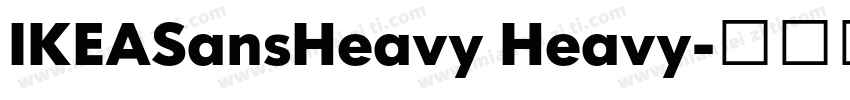 IKEASansHeavy Heavy字体转换